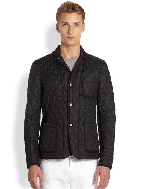 mens burberry howe quilted jacket|Burberry Howe Quilted Blazer Jacket .